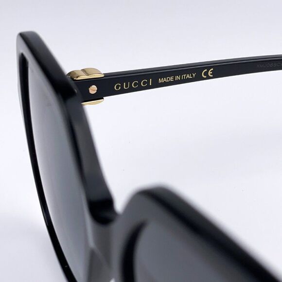 NEW GUCCI GG1072S 001 Black Gray Gradient Square Women Sunglasses - Picture 9 of 12